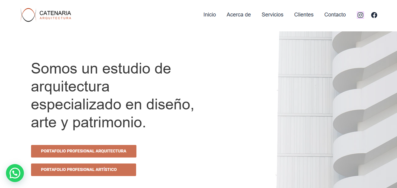 pagina arquitectura